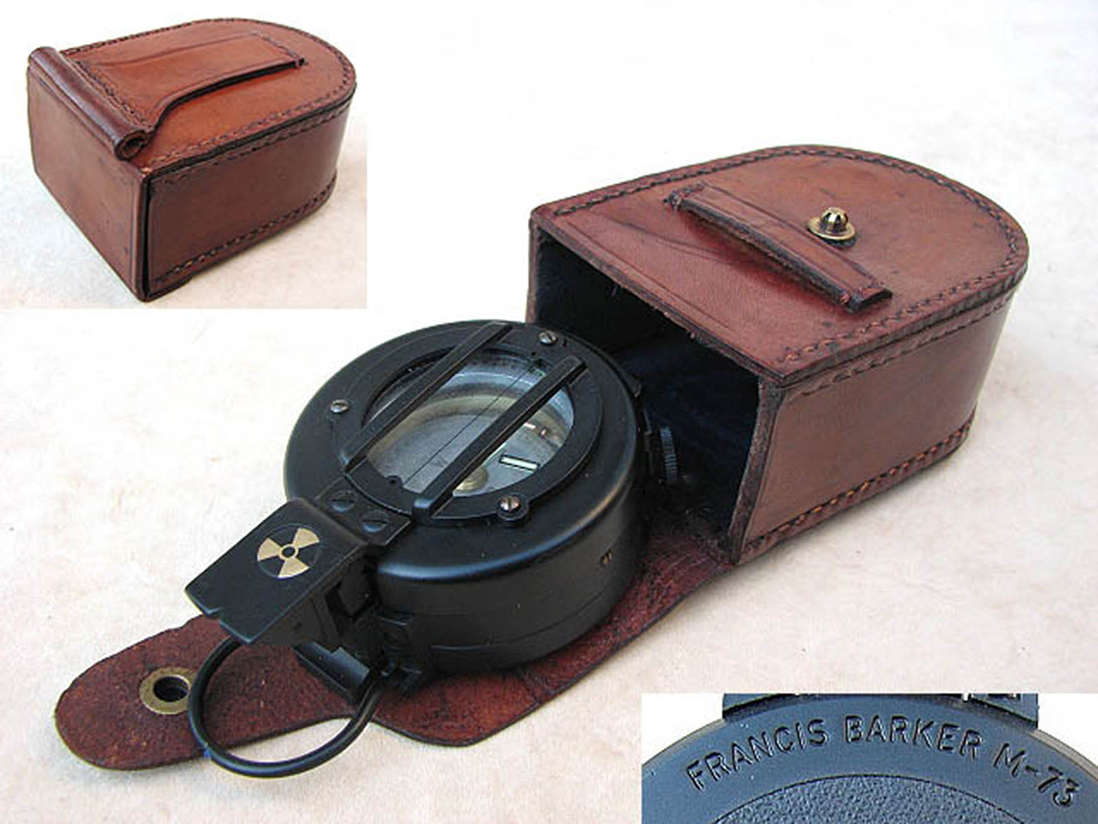 Francis Barker M-73 prismatic compass degrees version